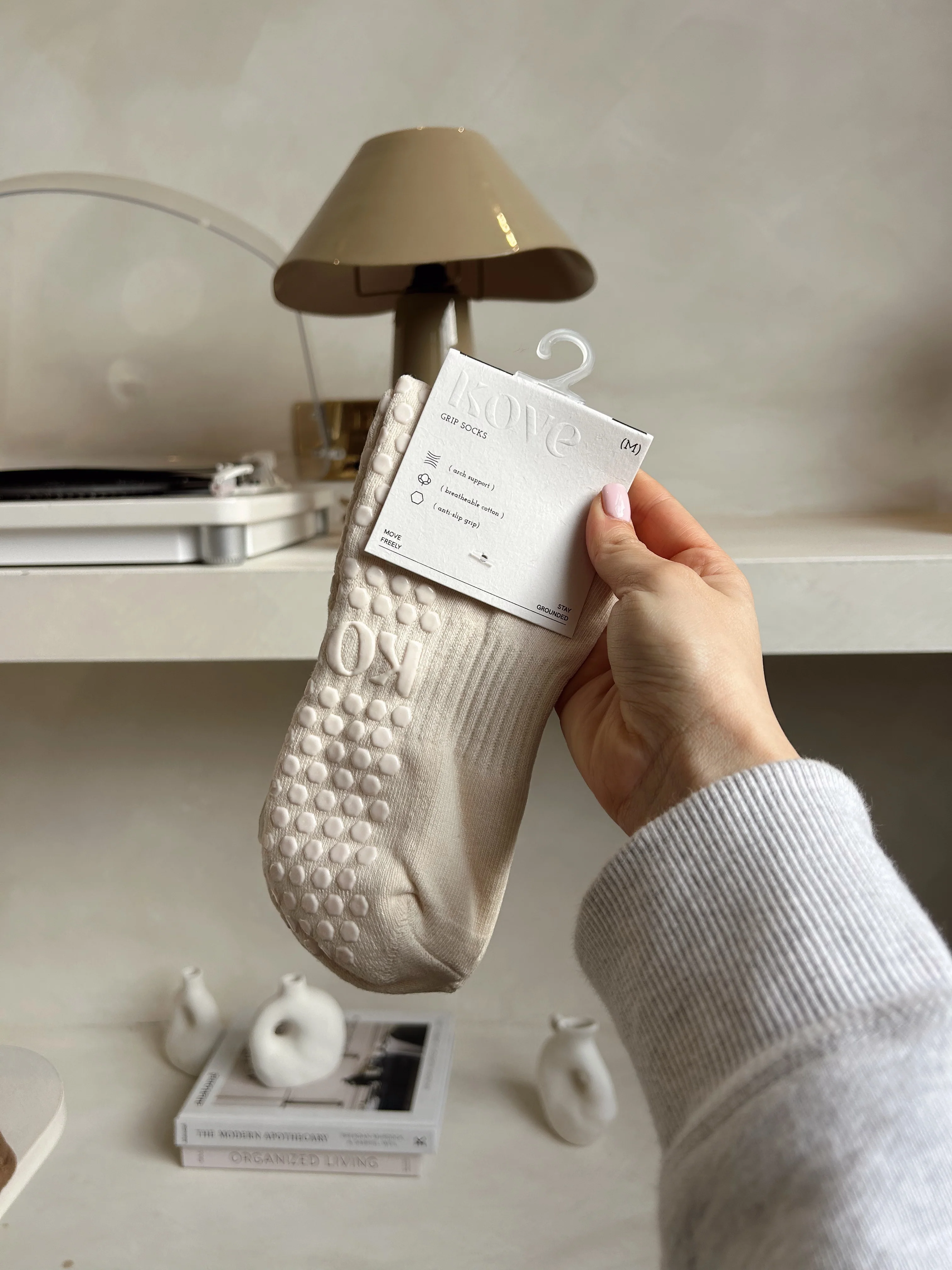 Cream - Les Basics Grip Socks - Image 4