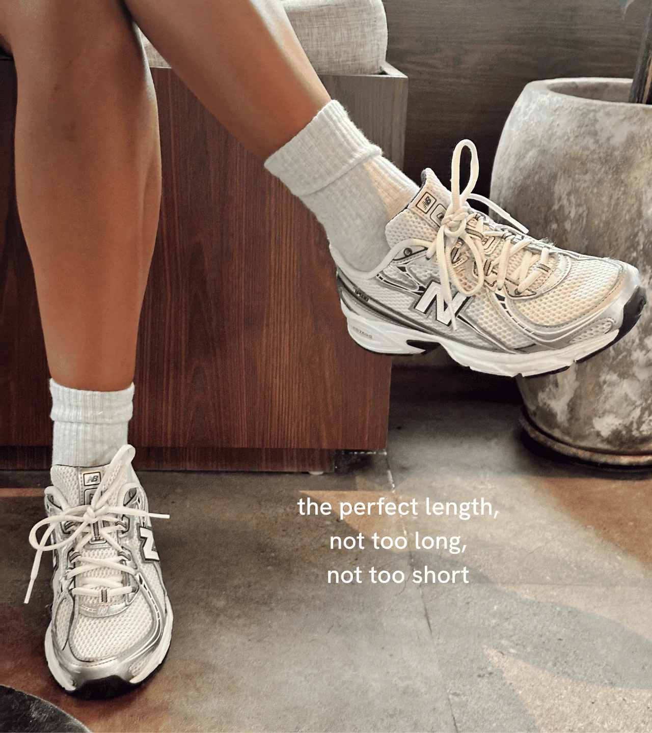 Grey Melange  - Les Basics Grip Socks - Image 4